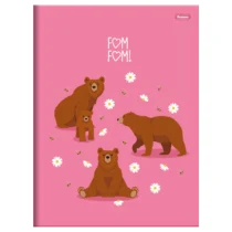 Caderno Brochura Peq. 80 Fls Fom Fom Urso - Foroni