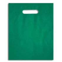 Sacola Plástica Boca De Palhaço Verde 30 cm X 40 cm