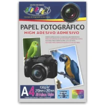 Papel Fotográfico Adesivo A4 130 G 210 mm X 297 mm C/ 50 Fls. - Off Paper