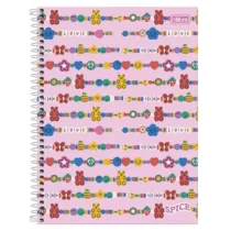 Caderno De 10 Mat. Spice Rosa 160 Fls. - Tilibra