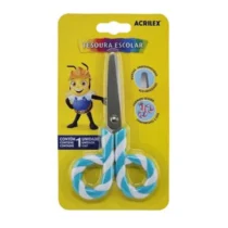 Tesoura Escolar Pirulito Azul Claro UN. - Acrilex