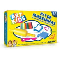 Kit De Massinhas 180 G C/ 12 Cores, 5 Moldes E 2 Acessórios  - Acrilex
