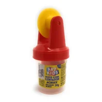 Massa De Modelar Pote C/ Cortador Laranja Liso C/ 50 G UN. - Acrilex