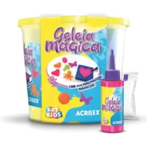 Geleia Mágica C/ 4 Cores De 60 ml E 7 Moldes - Acrilex
