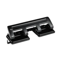 Perfurador De Papel 4 Furos Metal Preto P/ 20 Fls. UN. - Brw
