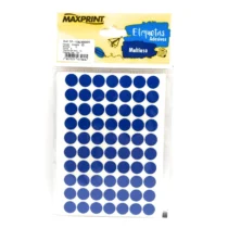 Etiqueta Multiuso Azul Tp-12 12 mm C/ 420 UN. - Maxprint