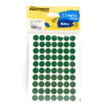 Etiqueta Multiuso Verde Tp-12 12 mm C/ 420 UN. - Maxprint