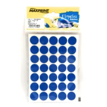 Etiqueta Multiuso Azul Tp-19 19 mm C/ 210 UN. - Maxprint