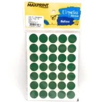 Etiqueta Multiuso Verde Tp-19 19 mm C/ 210 UN. - Maxprint