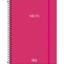 Caderno Espiral Neon Pink 10 Mat. C/ 160 Fls. - Tilibra