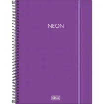 Caderno Espiral Neon Roxo 10 Mat. C/ 160 Fls. - Tilibra