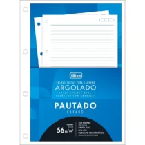 Folhas P/ Caderno Argolado ( Fichário )  Branco C/ 200 Fls. - Tilibra