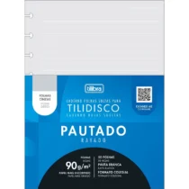 Folhas P/ Caderno Tilidisco Cinza C/ 50 Fls. - Tilibra