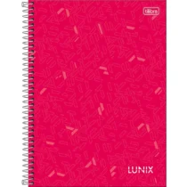 Caderno Espiral Peq. Lunix Rosa 160 Fls. - Tilibra