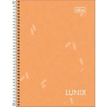 Caderno Espiral Peq. Lunix Laranja 160 Fls. - Tilibra