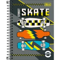Caderno Espiral Peq. Pepper Street Skate 80 Fls. - Tilibra
