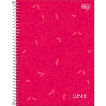 Caderneta 1/8 Espiral Lunix Rosa 80 Fls. - Tilibra