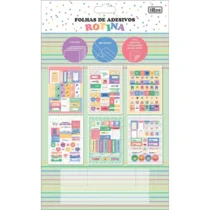 Folhas De Adesivos Rotina C/ 6 Fls. UN. - Tilibra