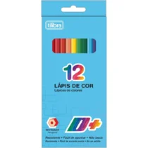 Lapis Cor Sextavado D+ C/ 12 Cores UN. - Tilibra