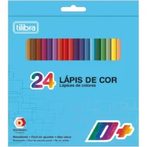 Lapis Cor Sextavado D+ C/ 24 Cores UN. - Tilibra