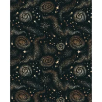 Papel De Presente Criativo Preto C/ Estrelas  - Tilibra