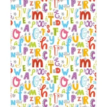 Papel De Presente Infantil Letras  - Tilibra