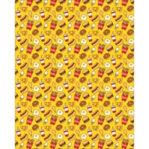 Papel De Presente Teen Lanches  - Tilibra
