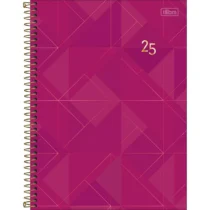 AGENDA ESPIRAL SPOT PEQ. ROSA ESCURO 2025 C/ 200 FLS. - TILIBRA