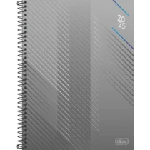 AGENDA ESPIRAL SPOT CINZA 2025 C/ 200 FLS. - TILIBRA