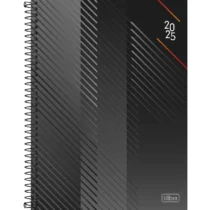 AGENDA ESPIRAL SPOT PRETA 2025 C/ 200 FLS. - TILIBRA