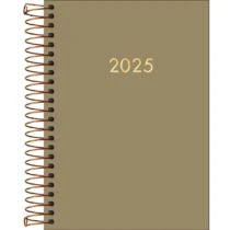 AGENDA ESPIRAL NAPOLI BEGE 2025 C/ 176 FLS. - TILIBRA