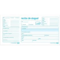RECIBO DE ALUGUEL C/ CANHOTO 206 MM X 105 MM C/ 50 FLS. UN. - TILIBRA