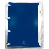 Fichário Vision Azul  223 mm X 275 mm X 40 mm C/ 10 Div. E 192 Fls.  - Dac