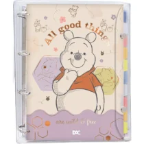 Fichário Ursinho Pooh 223 mm X 275 mm X 40 mm C/ 10 Div. E 192 Fls.  - Dac