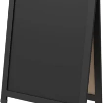 Cavalete De Calçada Duplo De MDF Preto 80 cm X 60 cm - Stalo