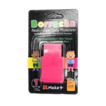 Borracha C/ Capa Neon Rosa UN. - Make+
