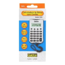 Calculadora De Bolso C/ Cordão M. 8990 C/ 8 Díg. UN. - Gatte