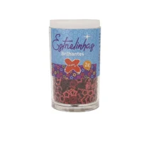 Pote De Lantejoula Estrelinha Vermelha 2 G UN. - Make+