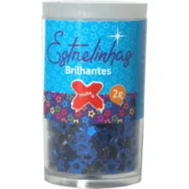 Pote De Lantejoula Estrelinha Azul 2 G UN. - Make+