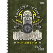 Caderno Shape Street 10 Mat. 160 Folhas - Foroni