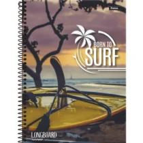 Caderno Longboard 10 Mat. 160 Folhas - Foroni