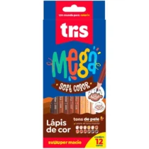 Lápis De Cor Triangular Tons De Pele C/ 12 Cores UN. - Tris