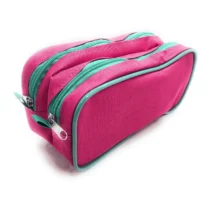 Estojo Rosa E Turquesa C/ 2 Div. UN. - Ac Bag