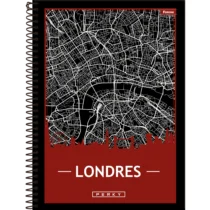 Caderno Perky 10 Mat. 160 Folhas Londres - Foroni