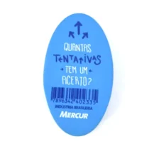Borracha TR Oval Color Azul UN. - Mercur