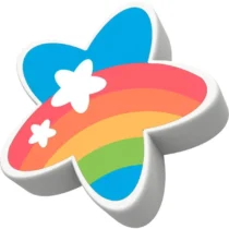 Borracha TR Fun Estrela Arco-Íris UN. - Mercur