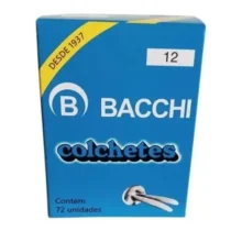 Colchete Prateado N° 12 C/ 72 UN. - Bacchi