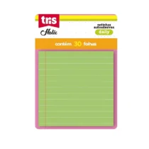 BLOCO ADESIVO 76 MM X 76 MM VERDE C/ 30 FLS. UN. - TRIS