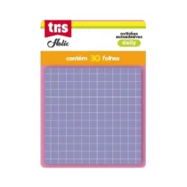BLOCO ADESIVO 76 MM X 76 MM LILÁS C/ 30 FLS. UN. - TRIS