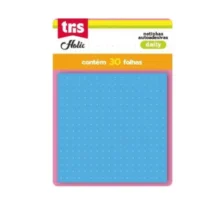 BLOCO ADESIVO 76 MM X 76 MM AZUL C/ 30 FLS. UN. - TRIS